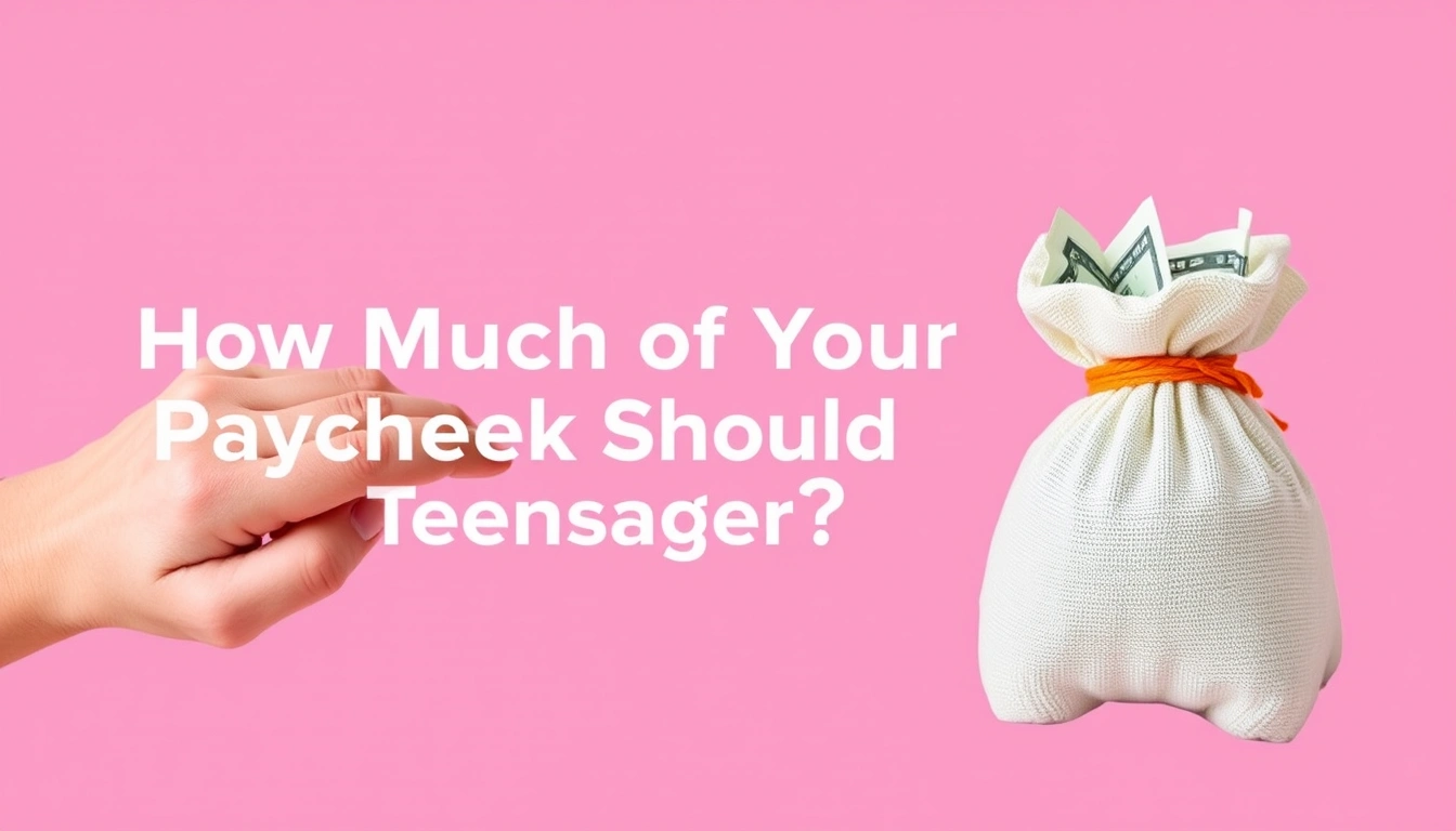 How Much of Your First Paycheck Should Teenagers Save?