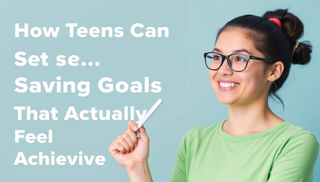 How Teens Can Set Saving Goals That Actually Feel Achievable