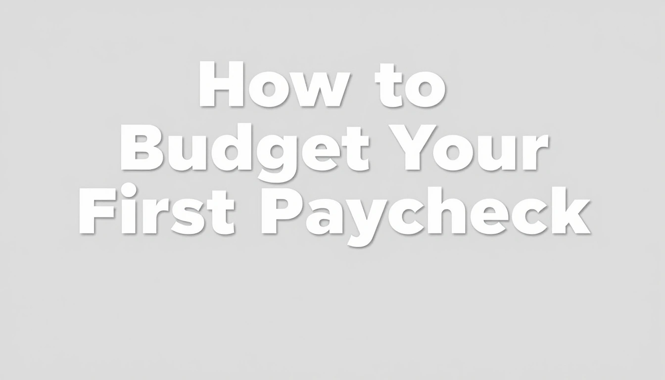 How to Budget Your First Paycheck as a Teen How to Budget Your First Paycheck as a Teen