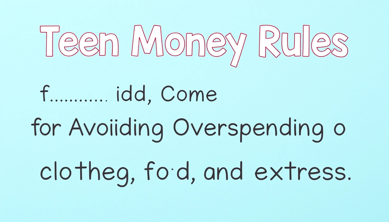 Teen Money Rules for Avoiding Overspending on Clothes, Food, and Extras Teen Money Rules for Avoiding Overspending on Clothes, Food, and Extras