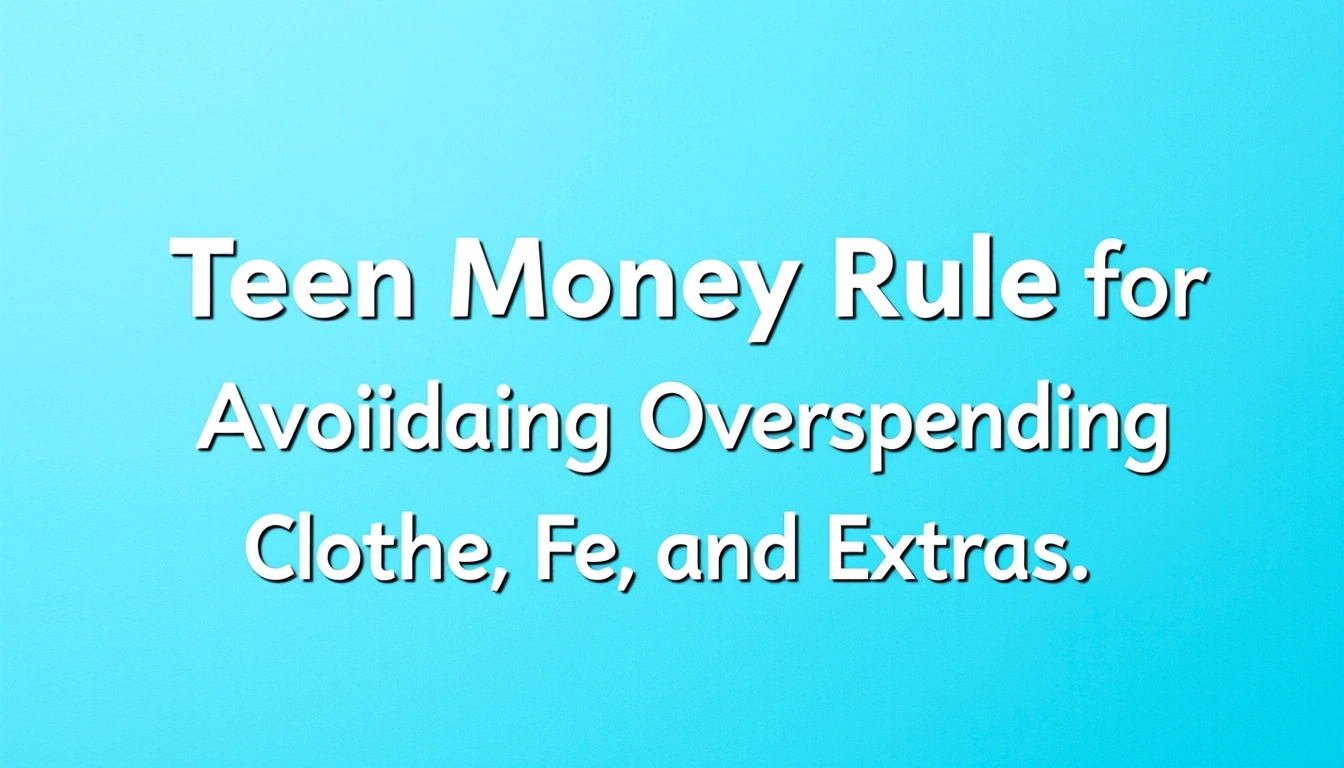 Teen Money Rules for Avoiding Overspending on Clothes, Food, and Extras Teen Money Rules for Avoiding Overspending on Clothes, Food, and Extras